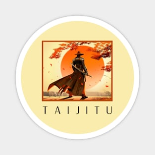 TAIJITU Samurai Warrior Magnet